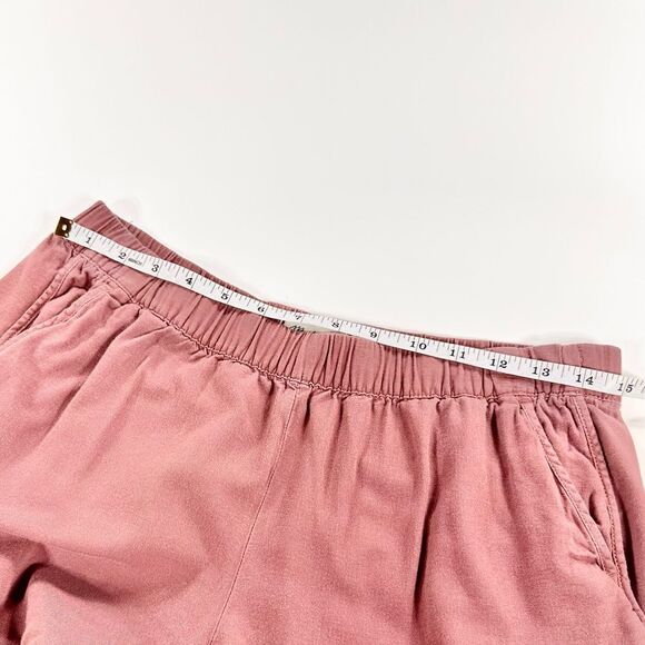 Madewell mauve cotton pull on shorts S - Picture 7 of 9